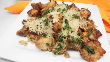 Air Fryer Chicken Bites with Parmesan Cheese